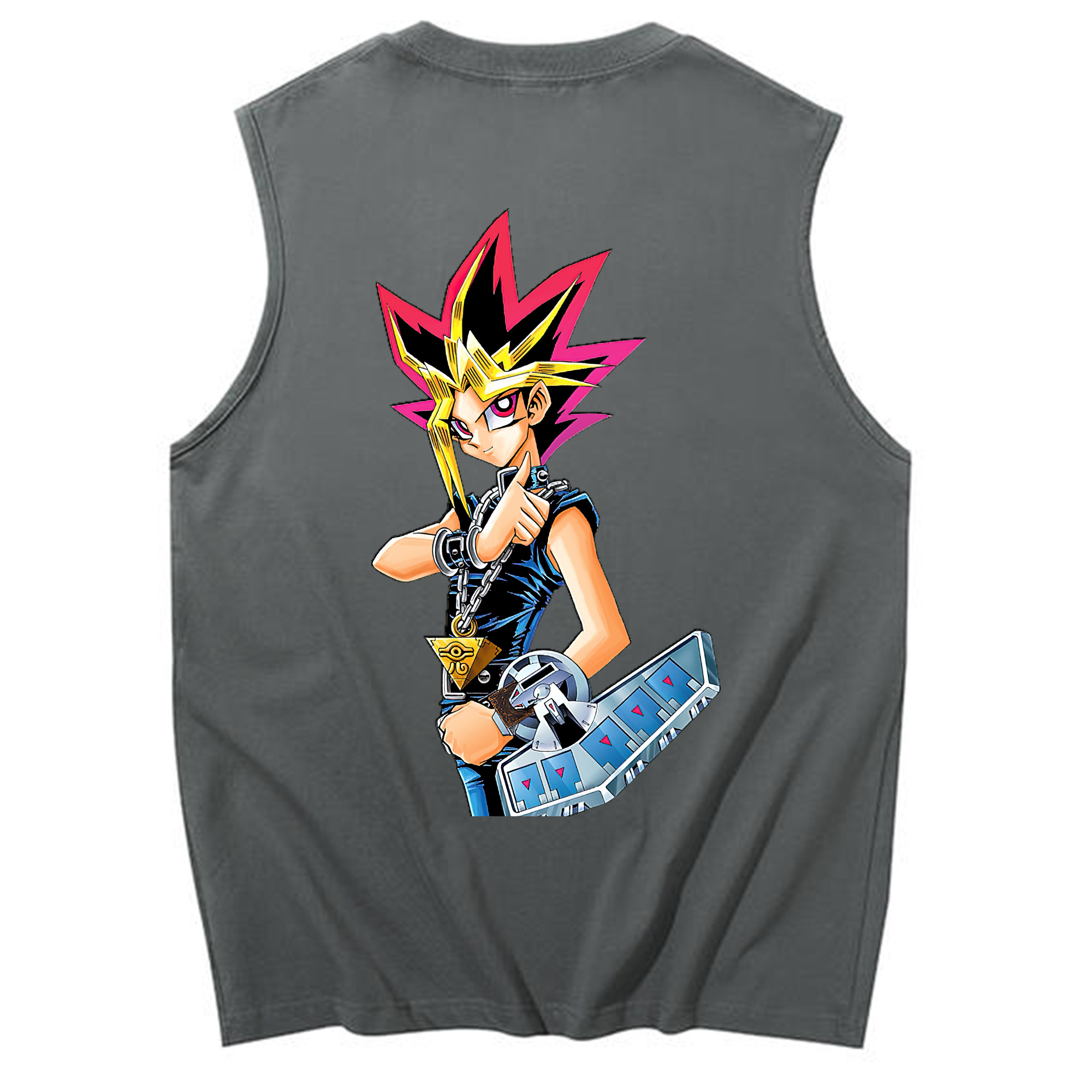 （画像用） 遊☆戯☆王 Yu-Gi-Oh! コットン100％タンクトップ（背面プリント）